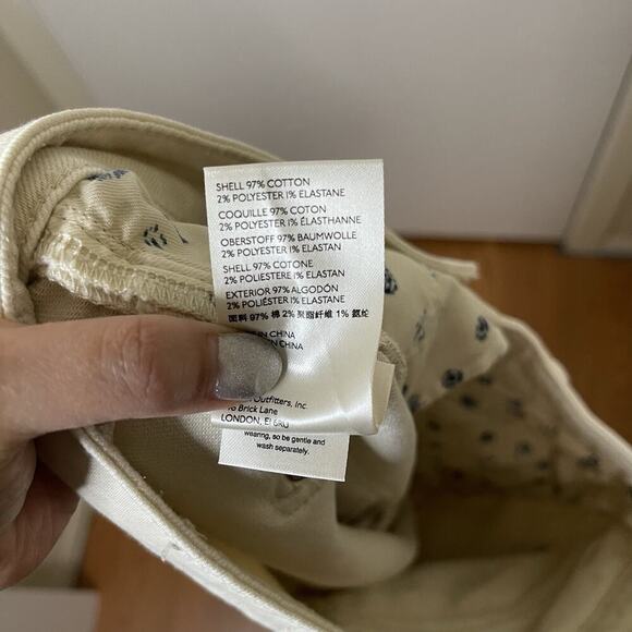 Anthropologie Pilcro and the letterpress the breaker high rise beige jeans Sz 27 - Picture 6 of 6